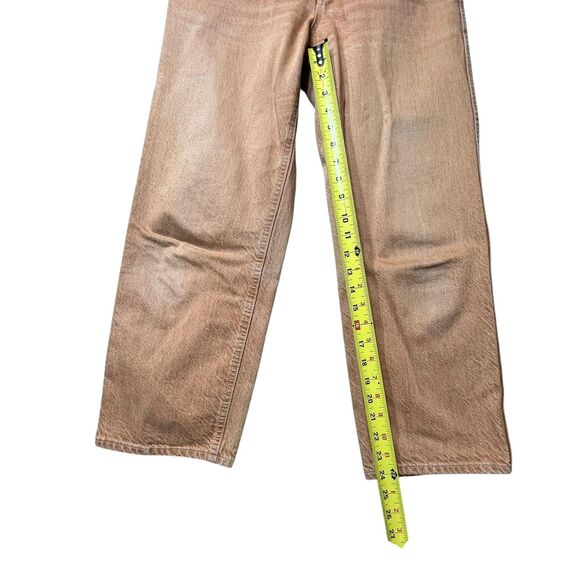 Uniqlo Jeans Women's 28 Burnt Orange Straight Leg Denim Casual Workwear Pants - Picture 9 of 12